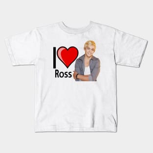 i love heart Ross Lynch Kids T-Shirt